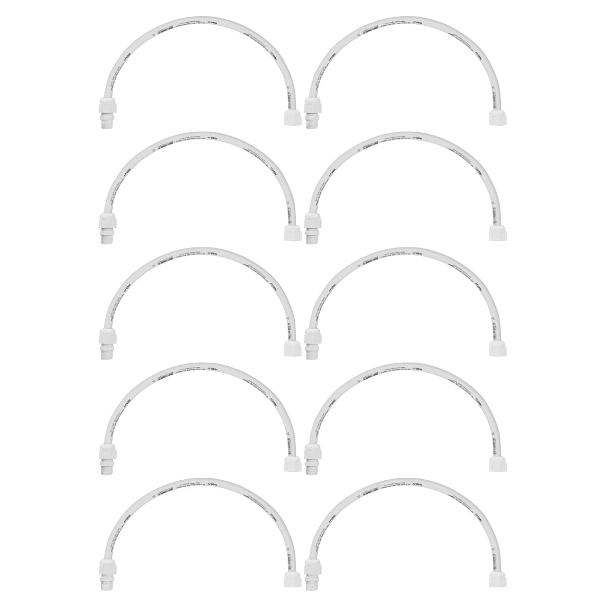Kit Engate Flexível Pvc Fortlev 1/2 X 50cm 10 Unidades