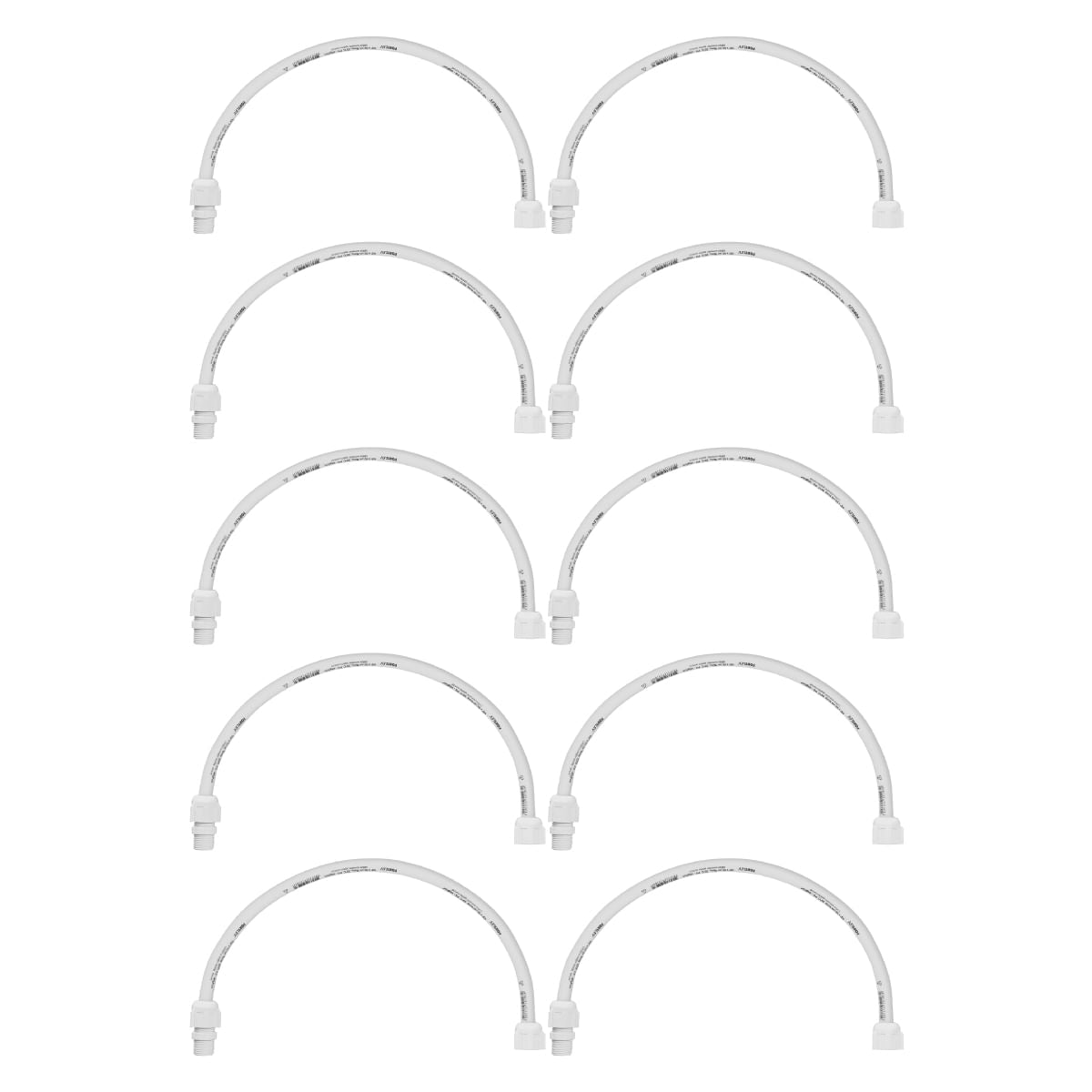 Kit Engate Flexível Pvc Fortlev 1/2 X 60cm 10 Unidades