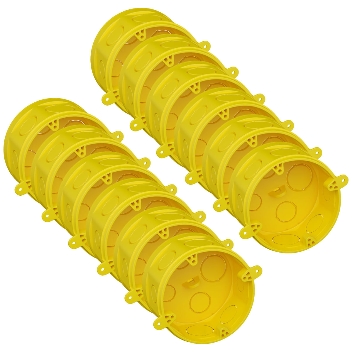 Kit Caixa De Luz Octogonal Fortlev 12 Unidades