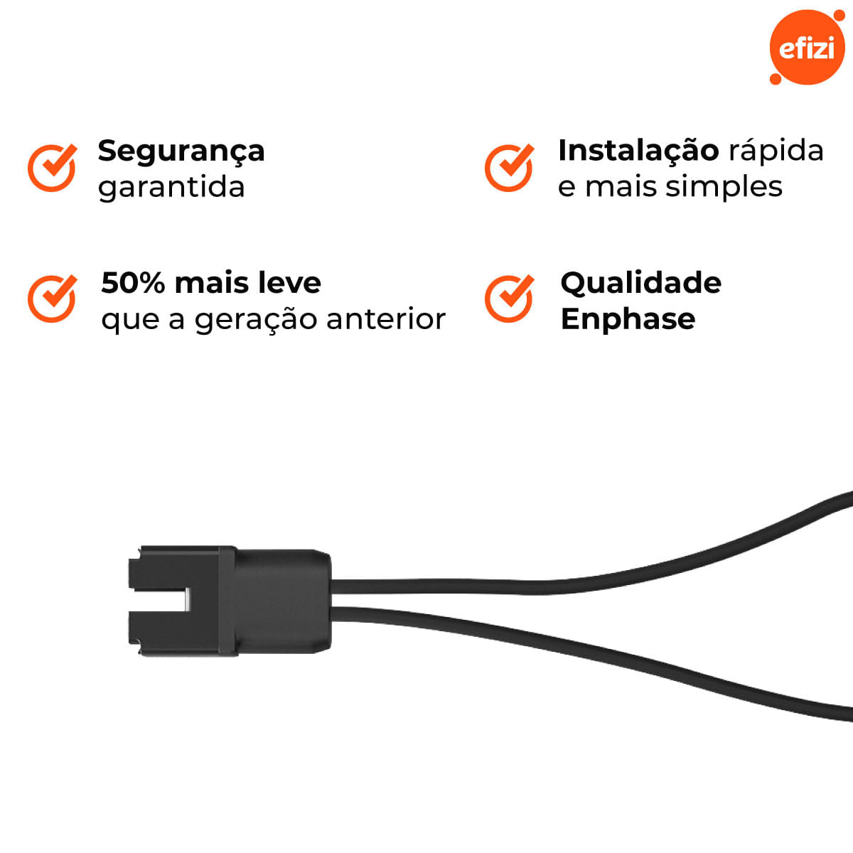 Cabo-Q Tronco com Conectores 1,3M Enphase