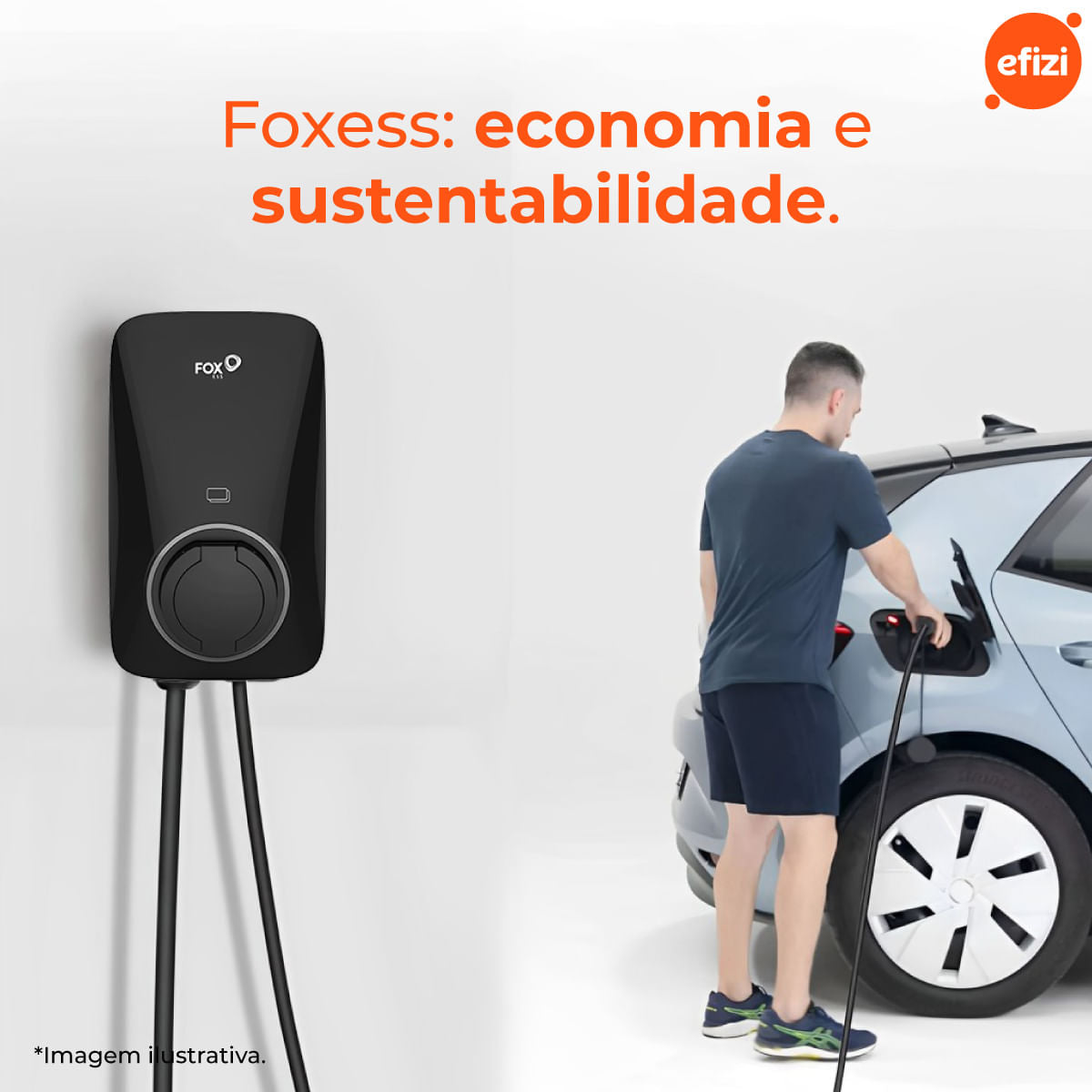Carregador Para Carro Elétrico Monofásico Foxess