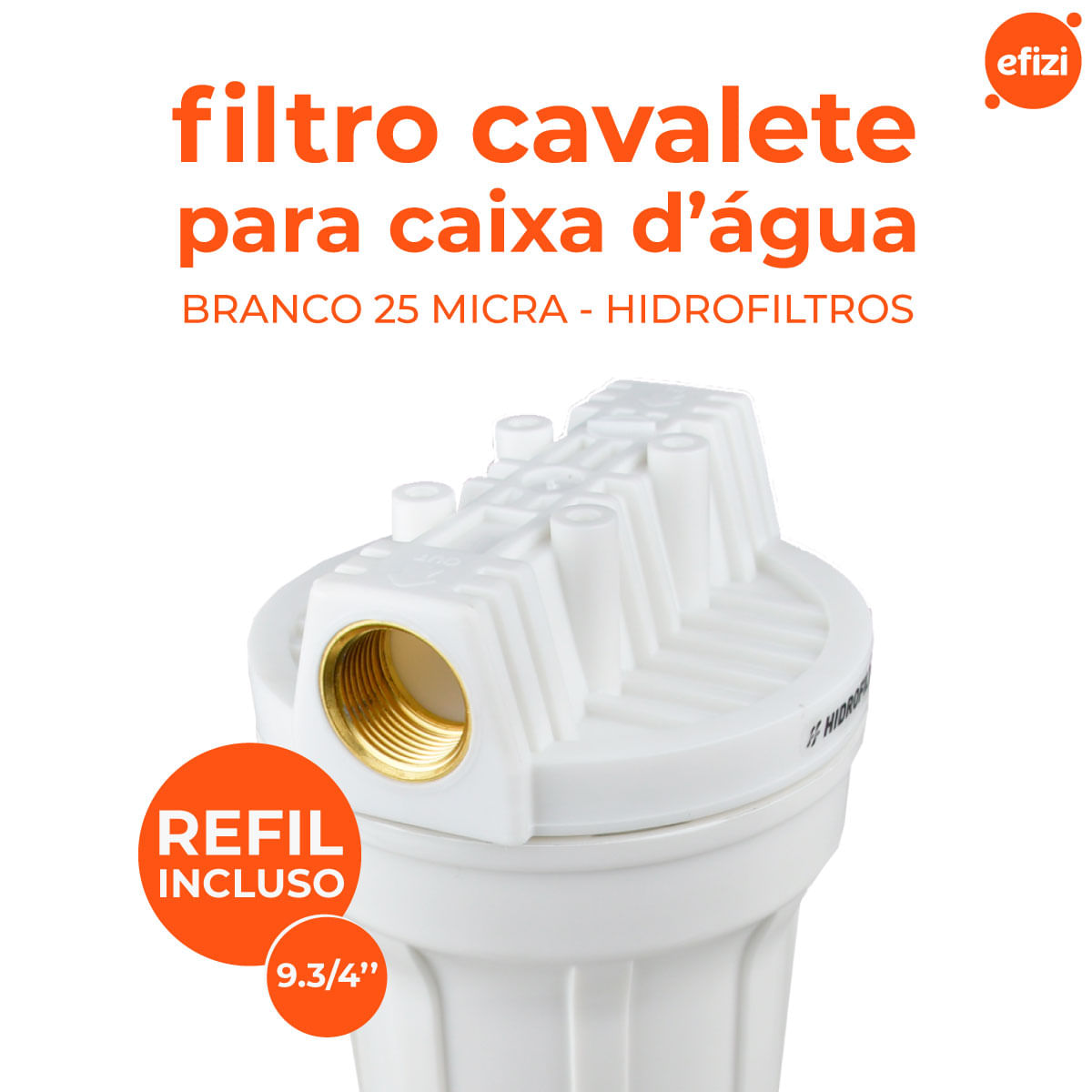 Filtro Cavalete Mid POE 9.3/4" 25 Micra Hidrofiltros