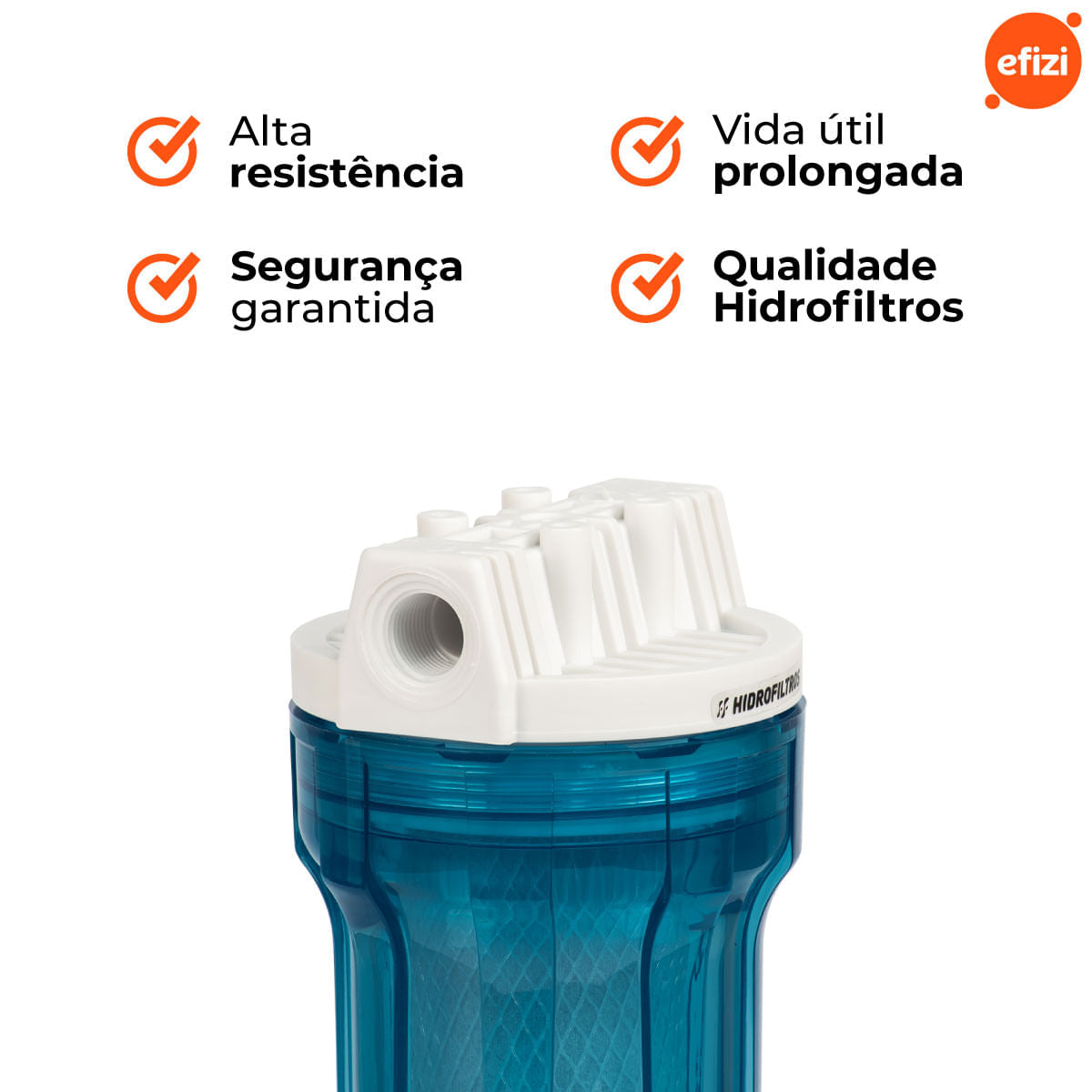 Filtro Purificador 9.3/4" 5 Micra Transparente Hidrofiltros