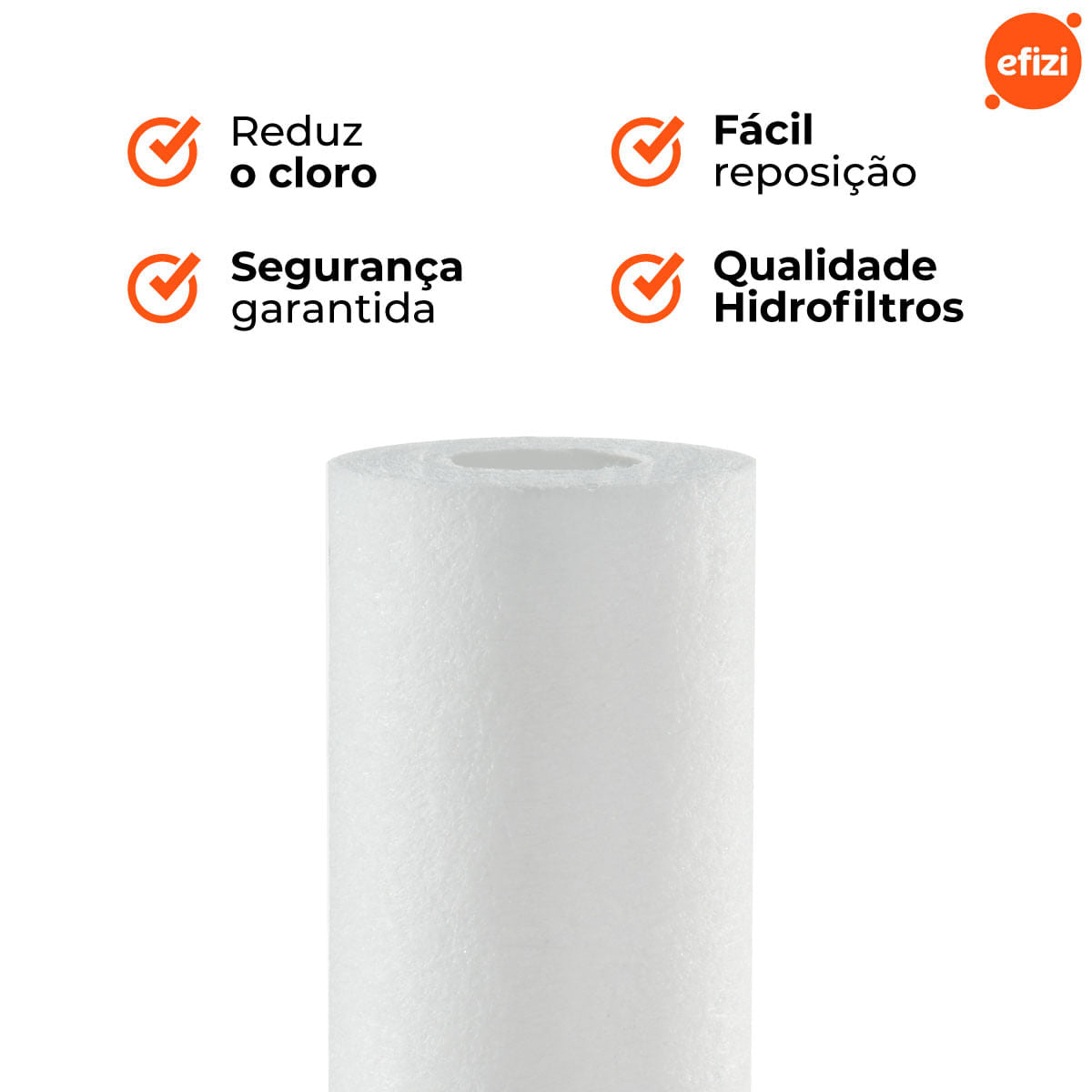 Refil Filtro Mid 7" 5 Micra Polipropileno Hidrofiltros