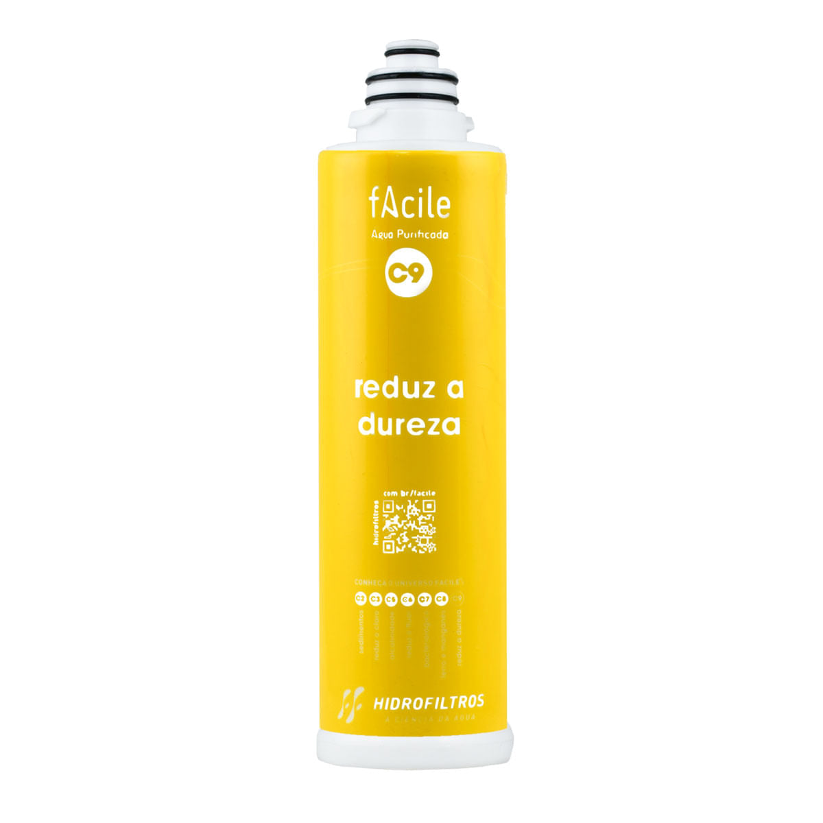 Refil Filtro Facile C9 Contra Dureza Hidrofiltros