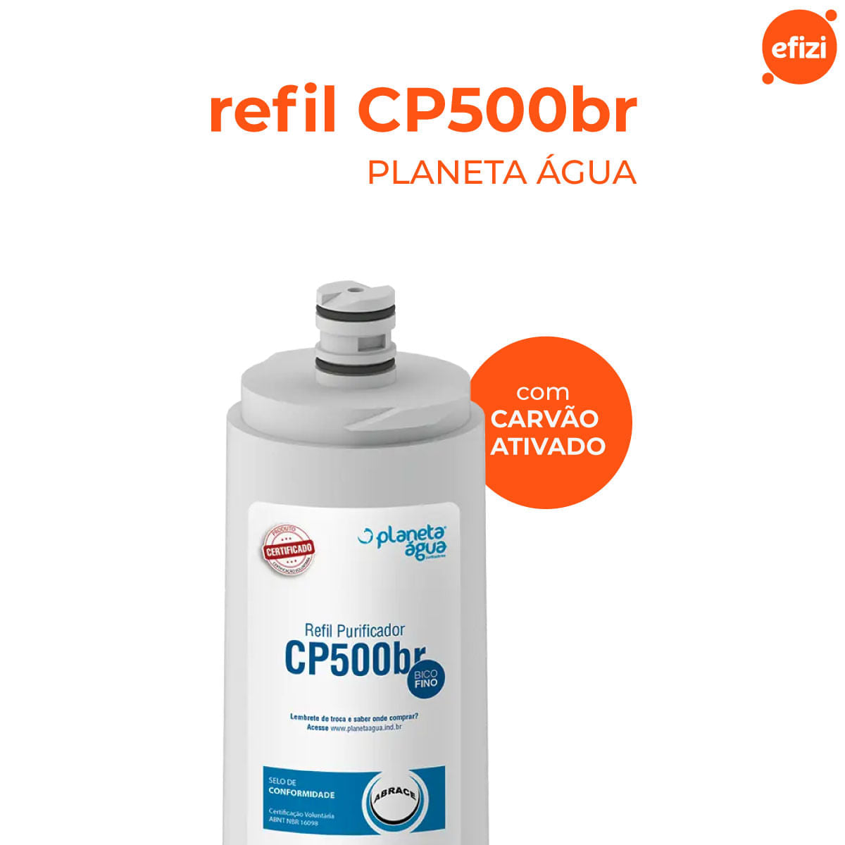 Refil Filtro Cp500br Carvão Ativado Planeta Água