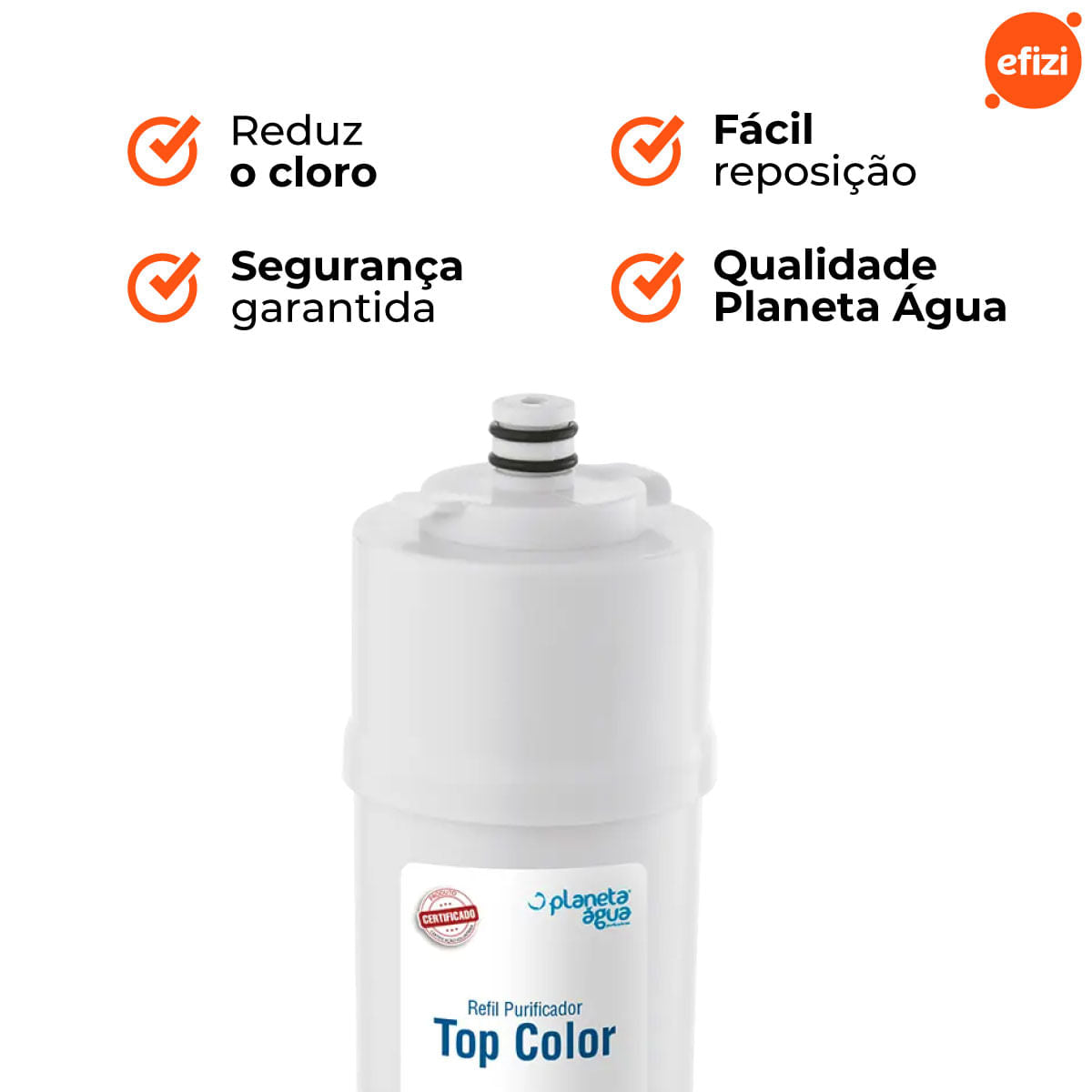 Refil Filtro Top Color Para Purificador Colormaq Planeta Água