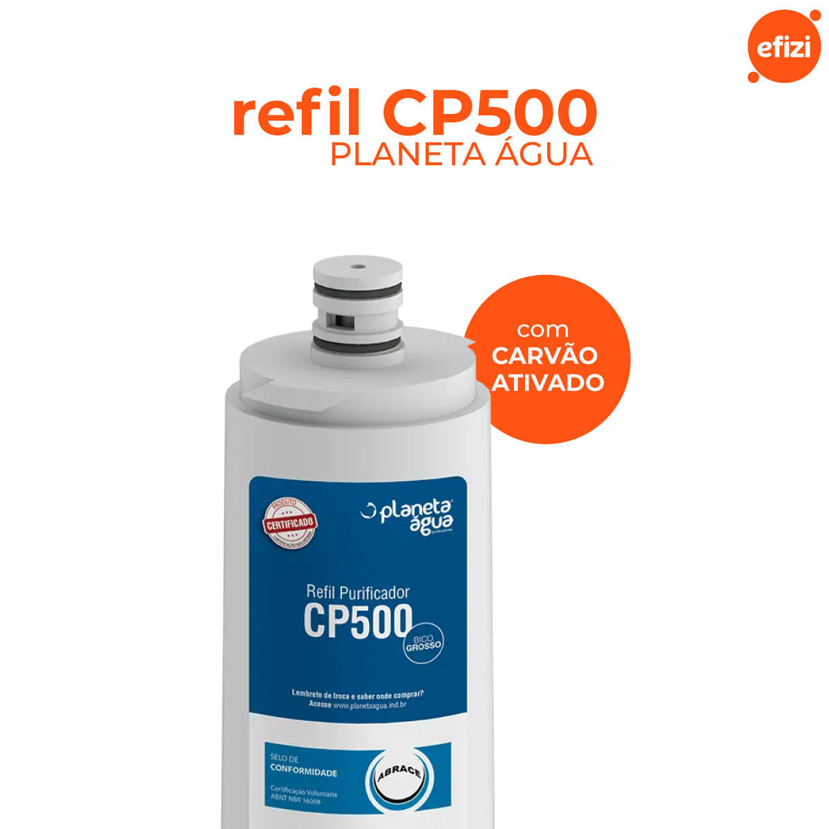 Refil Filtro CP500 Bico Maior Planela Água