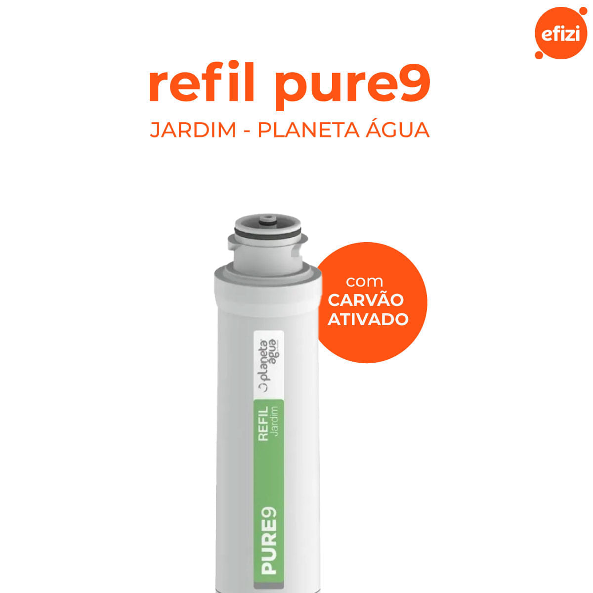 Refil Filtro Pure9 Jardim Carvão Ativado Planeta Água
