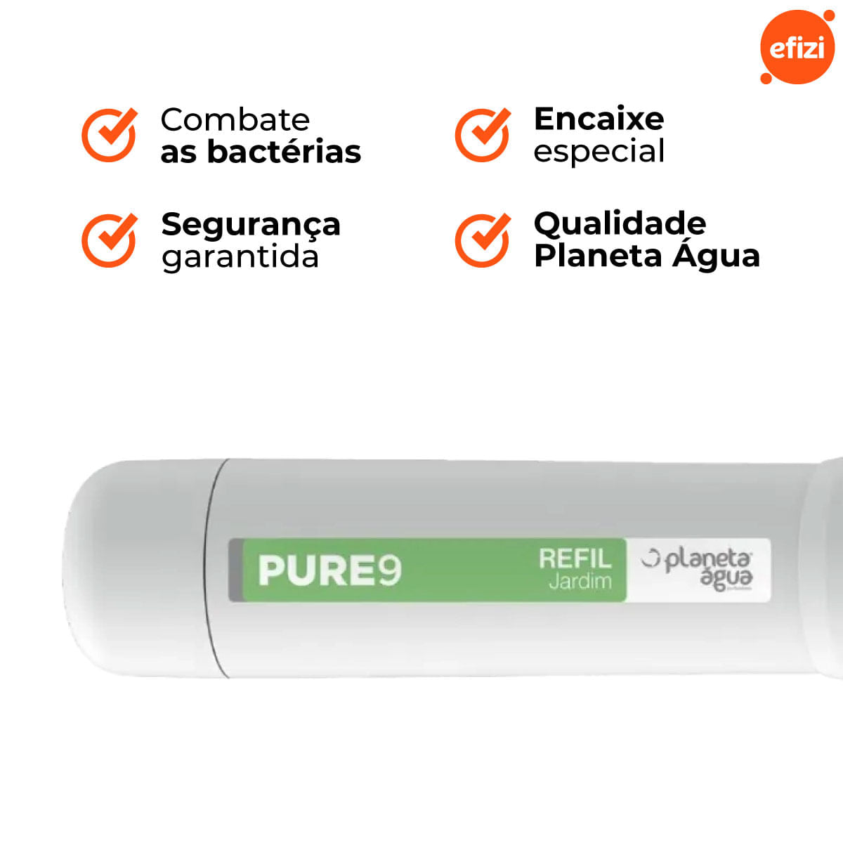 Refil Filtro Pure9 Jardim Carvão Ativado Planeta Água