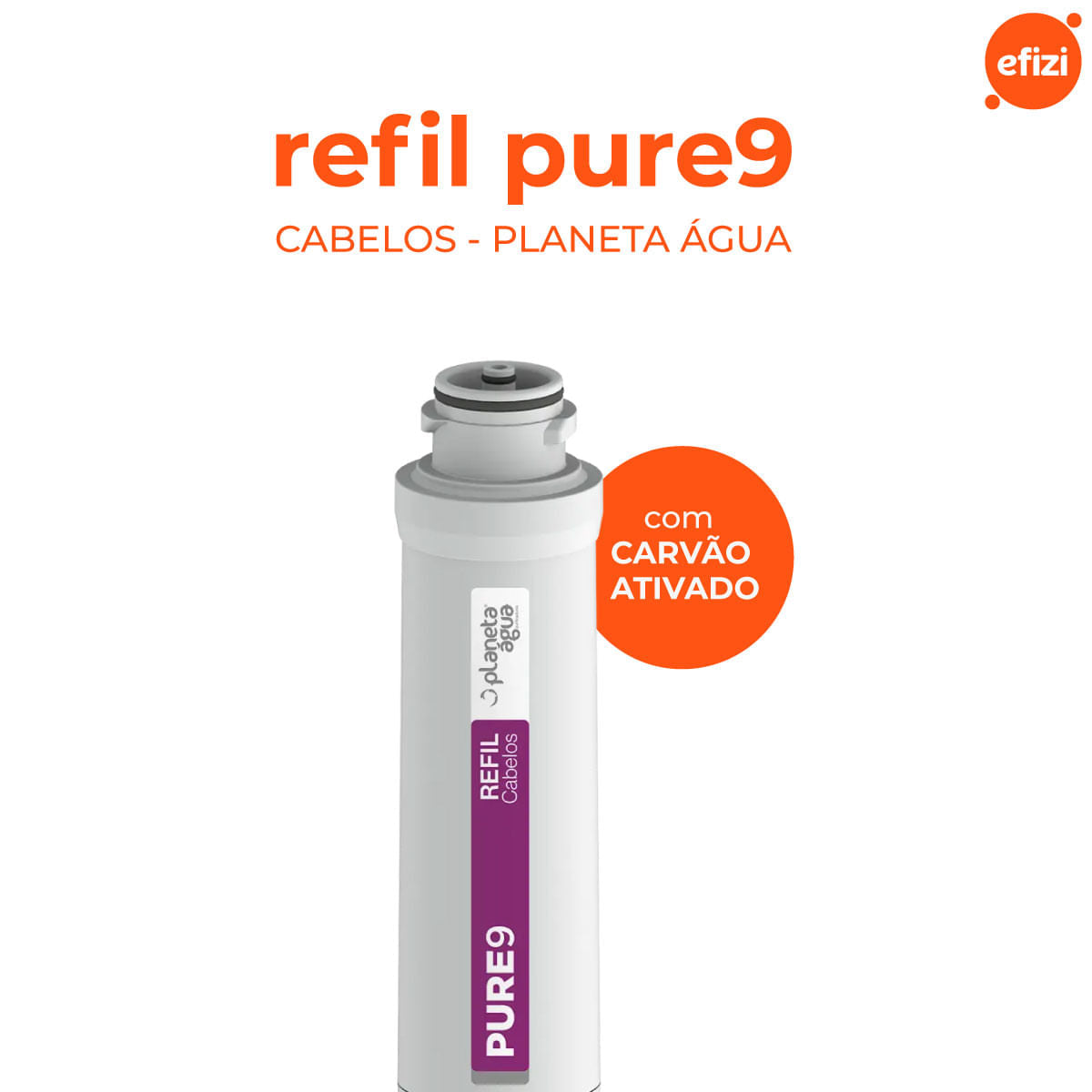 Refil Filtro Pure9 Cabelos Reduz Cloro Planeta Água