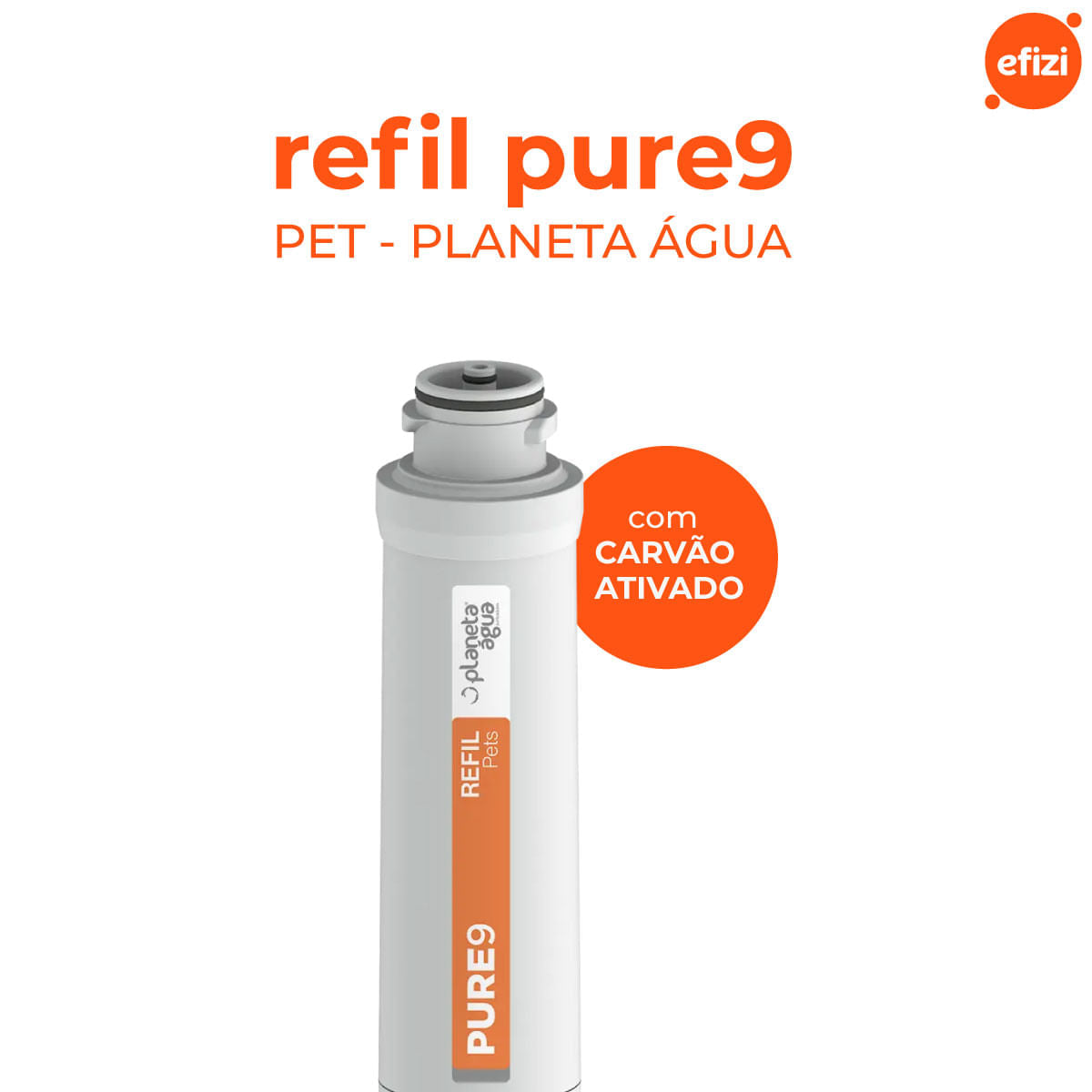 Refil Filtro Pure9 Pet Carvão Ativado Planeta Água