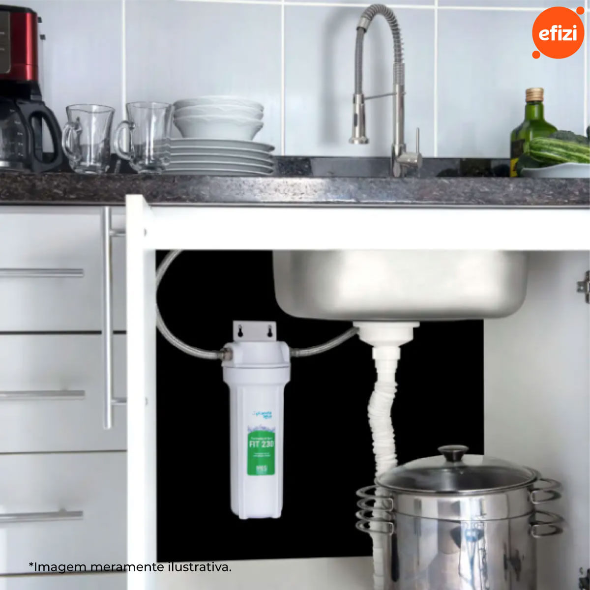 Filtro Purificador Fit 230 9.3/4" Reduz Cloro Planeta Água