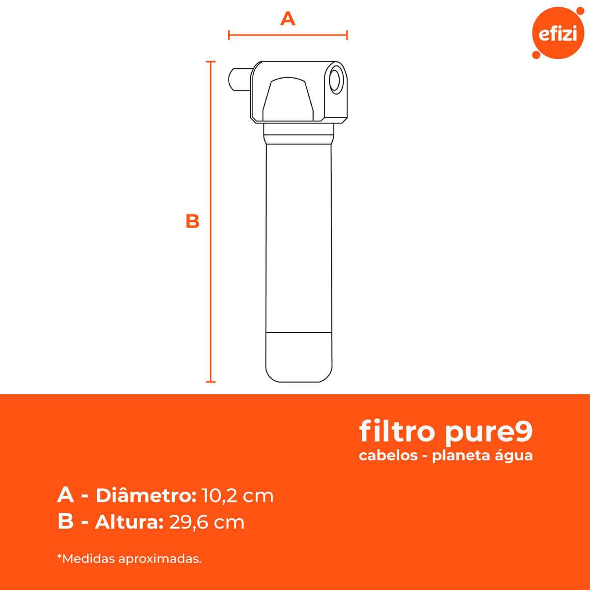 Filtro Purificador Pure9 Cabelos Reduz Cloro Planeta Água