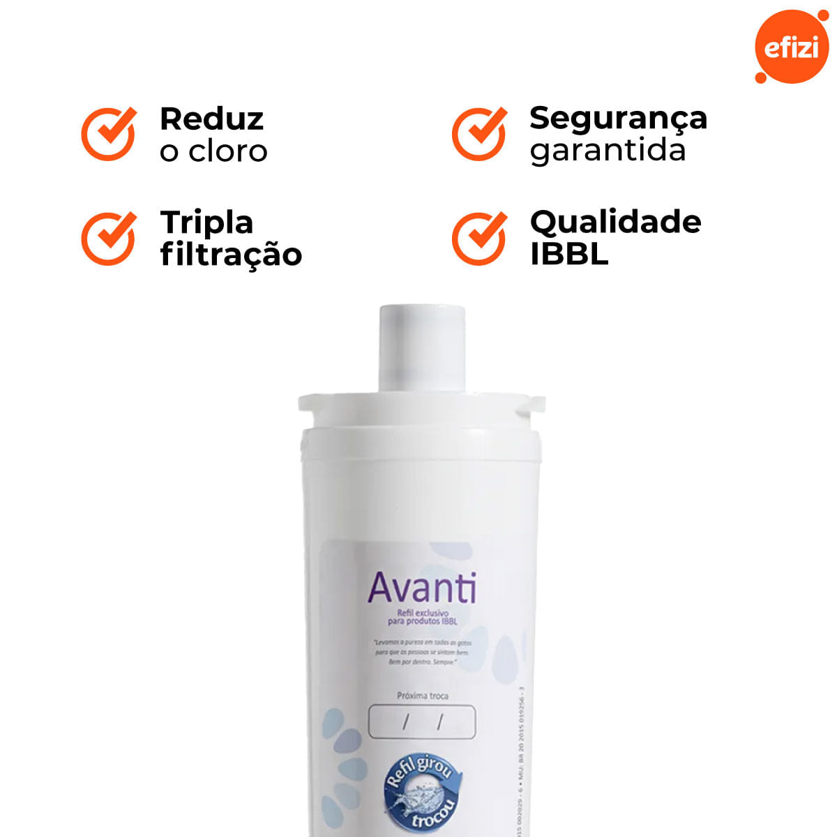 Refil Filtro Avanti Girou Trocou IBBL