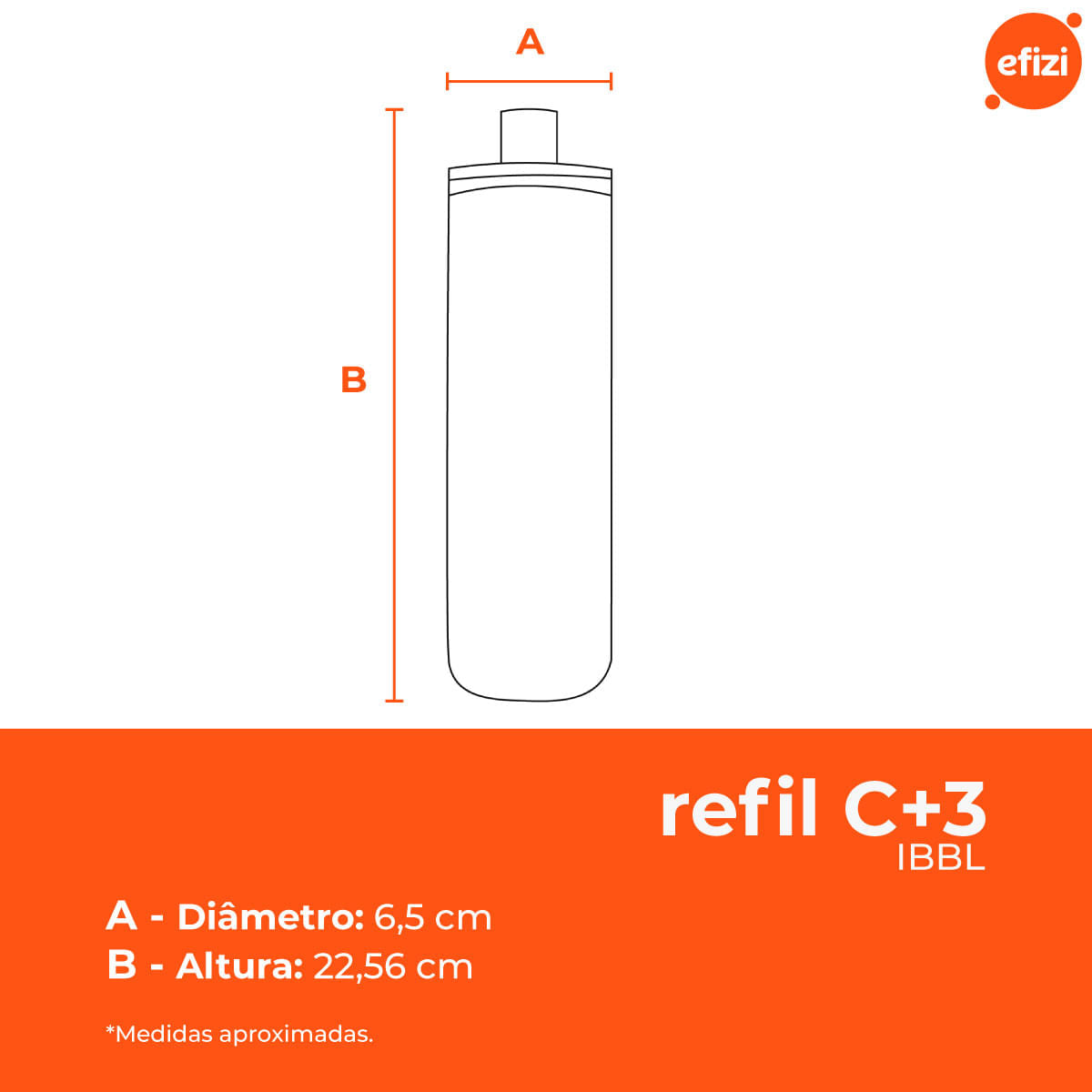 Refil Filtro C+3 Girou Trocou Reduz Cloro E Sedimentos IBBL