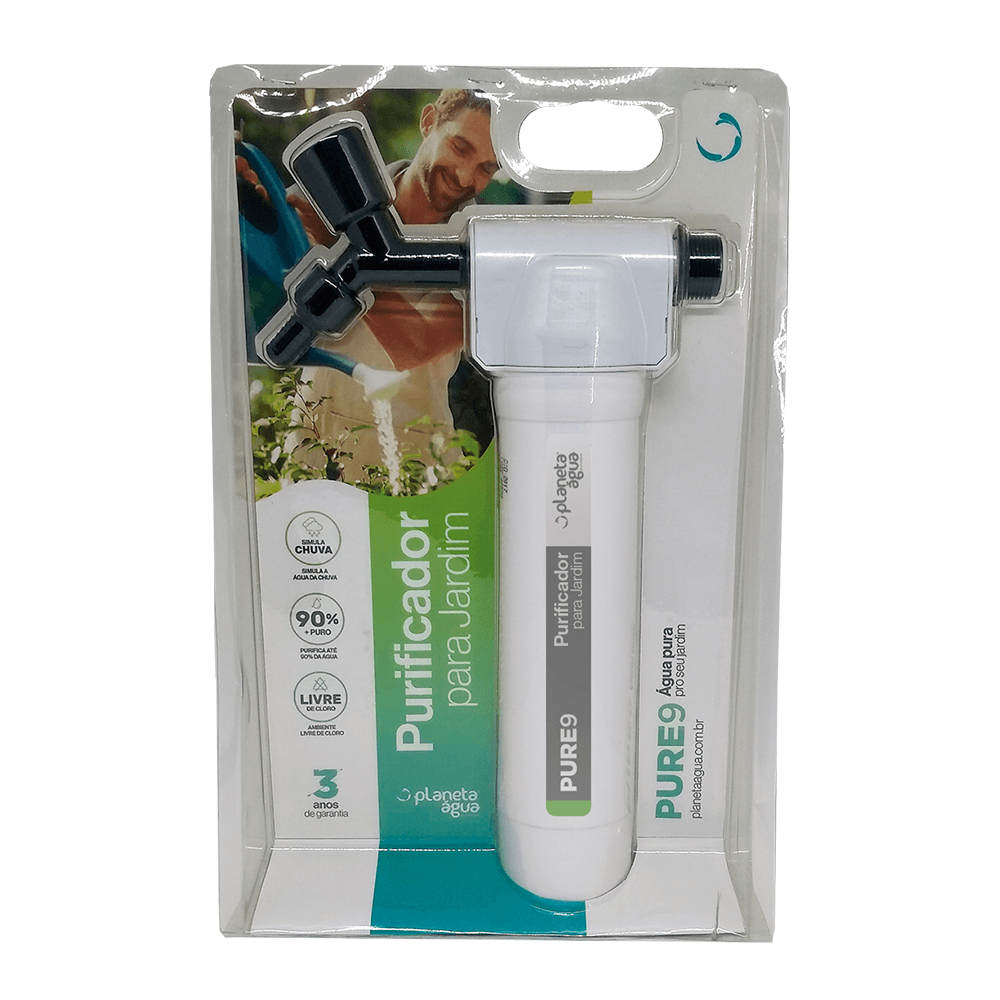 Filtro Purificador De Água Pure9 Para Jardim Planeta Água