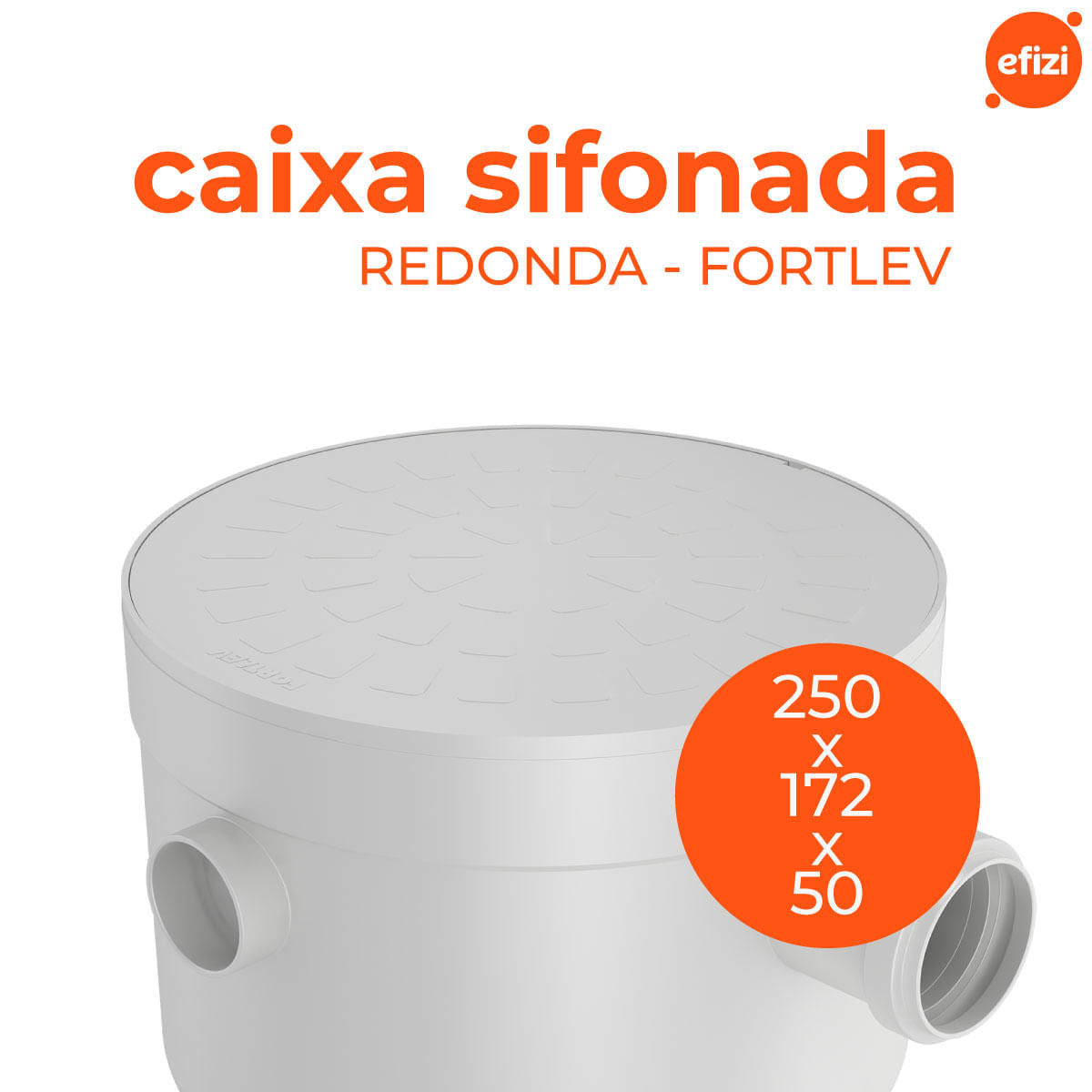 Caixa Sifonada Redonda 250x172x50 Fortlev