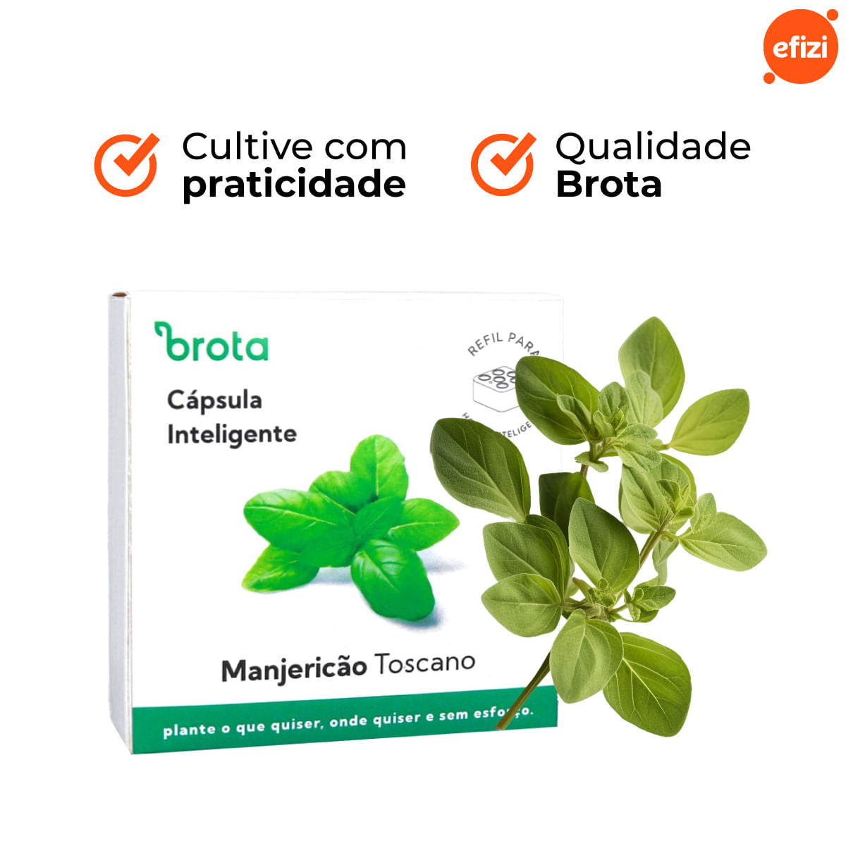 Capsula Manjericao Tosc para Horta Autoirrigavel Brota