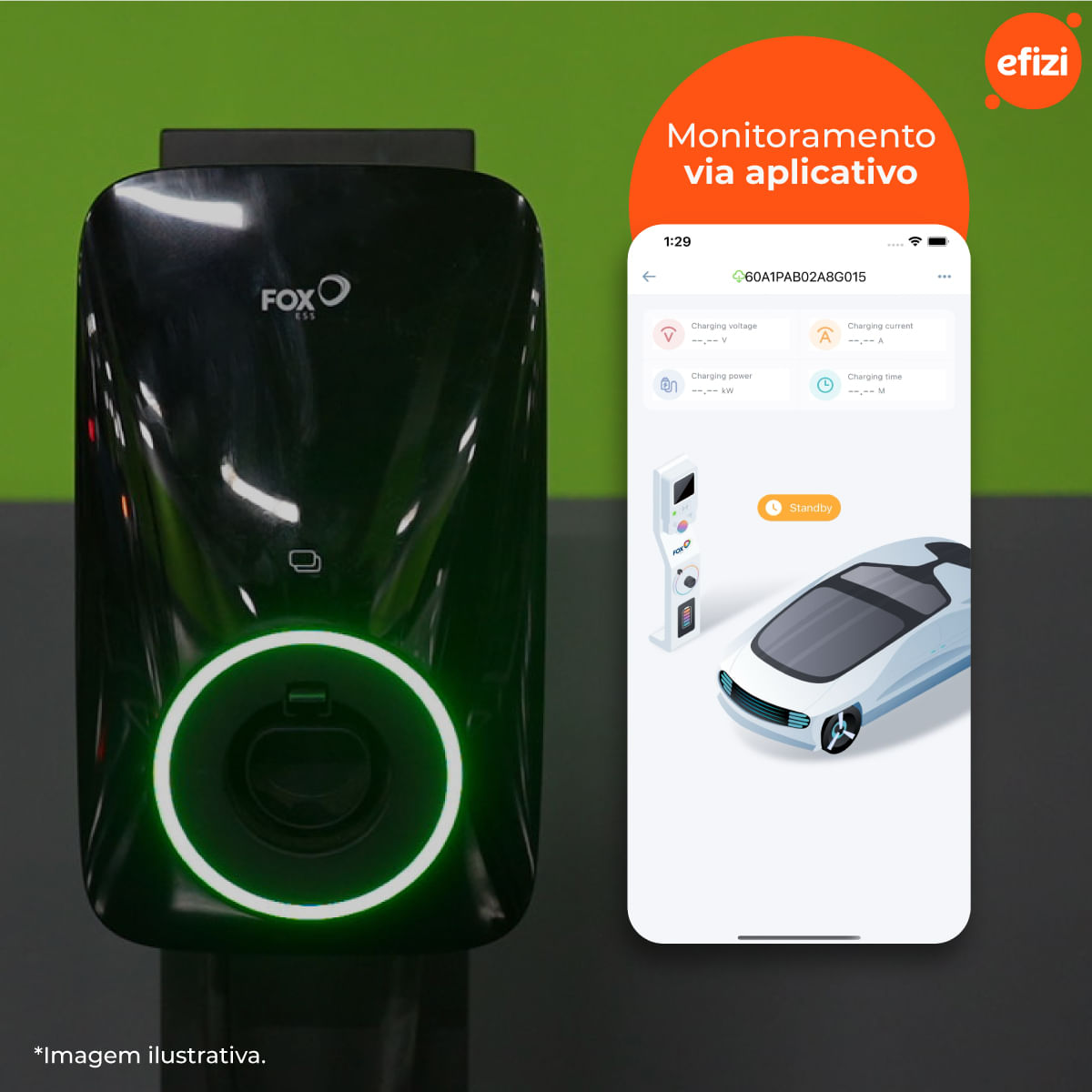 Carregador Para Carro Elétrico Trifásico Foxess