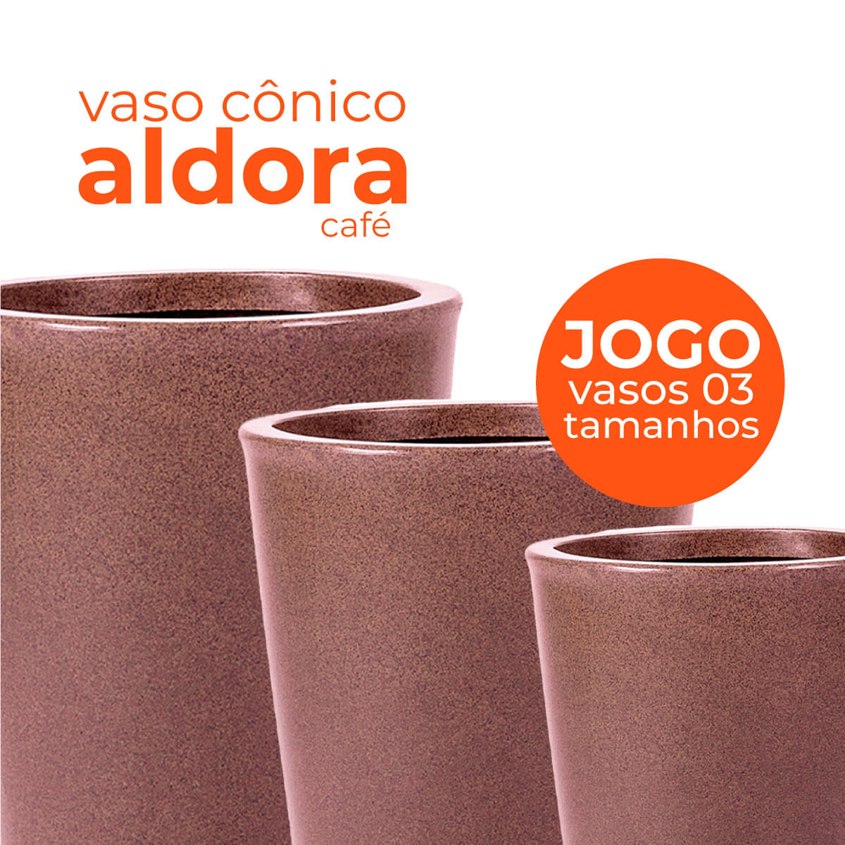 Jogo Vasos 3 Tamanhos Aldora Café Terrano