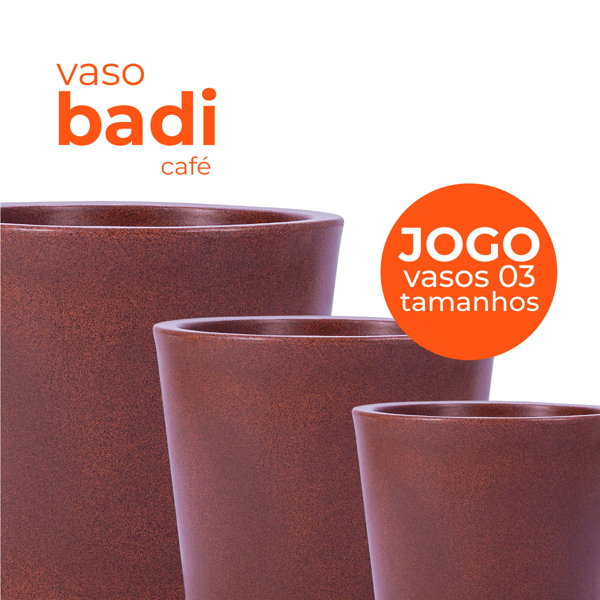 Jogo Vasos 3 Tamanhos Badi Café Terrano