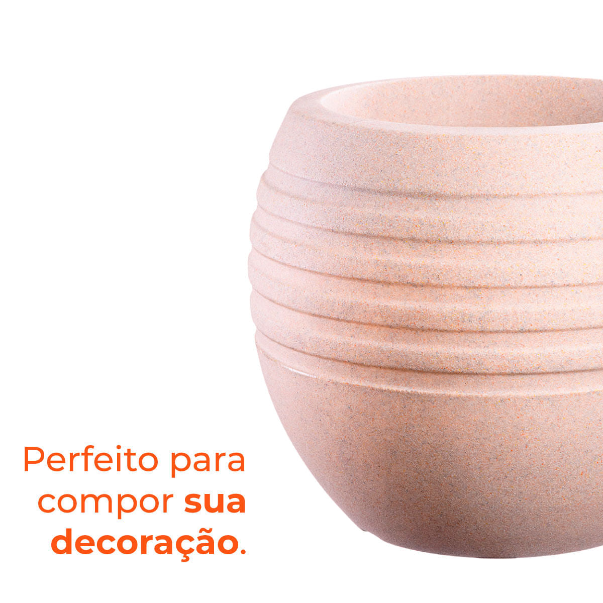 Jogo Vasos 3 Tamanhos Canela Bege Terrano