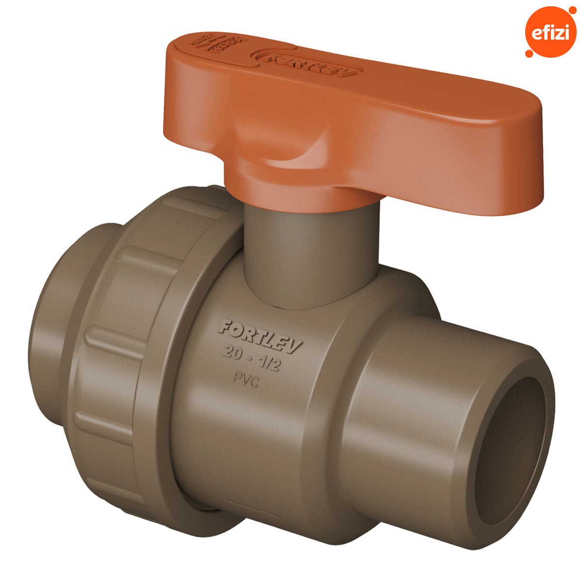 Kit 10 Registros Esfera Soldável União 20mm Fortlev