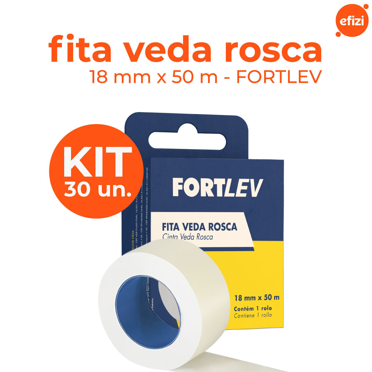Kit 30 Fitas Veda Rosca