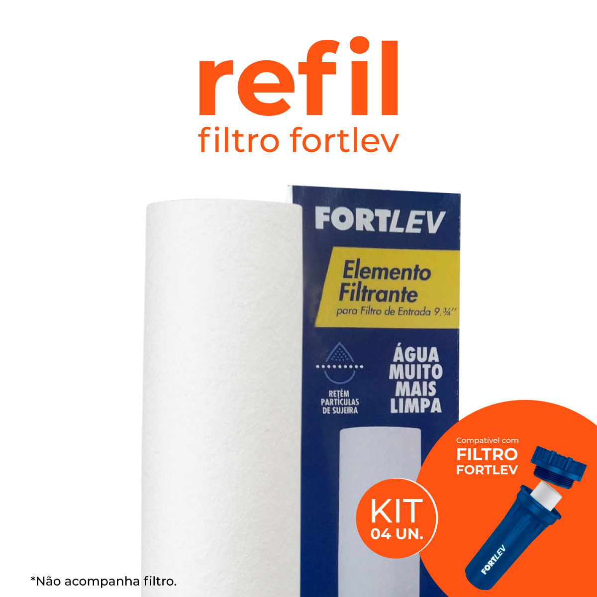 Kit 4 Refis P/ Caixa D'Água Fortlev