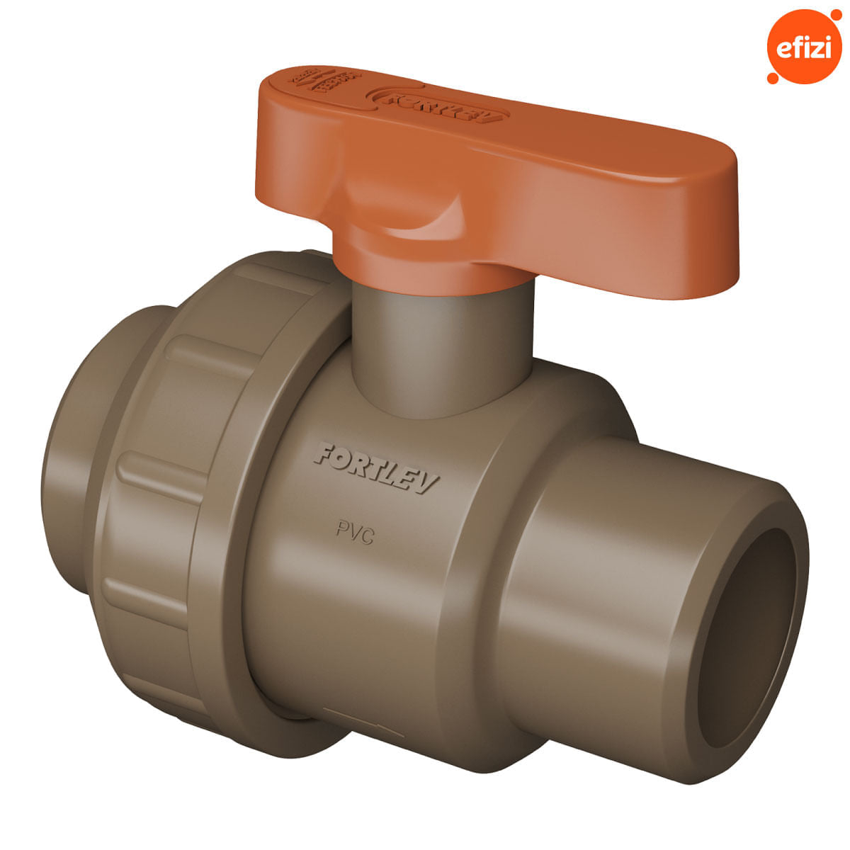 Kit 5 Registros Esfera Soldável União 40mm Fortlev