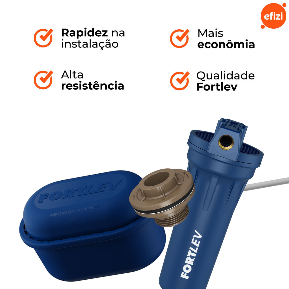 Kit Conexão Instalação Caixa d Água com Filtro