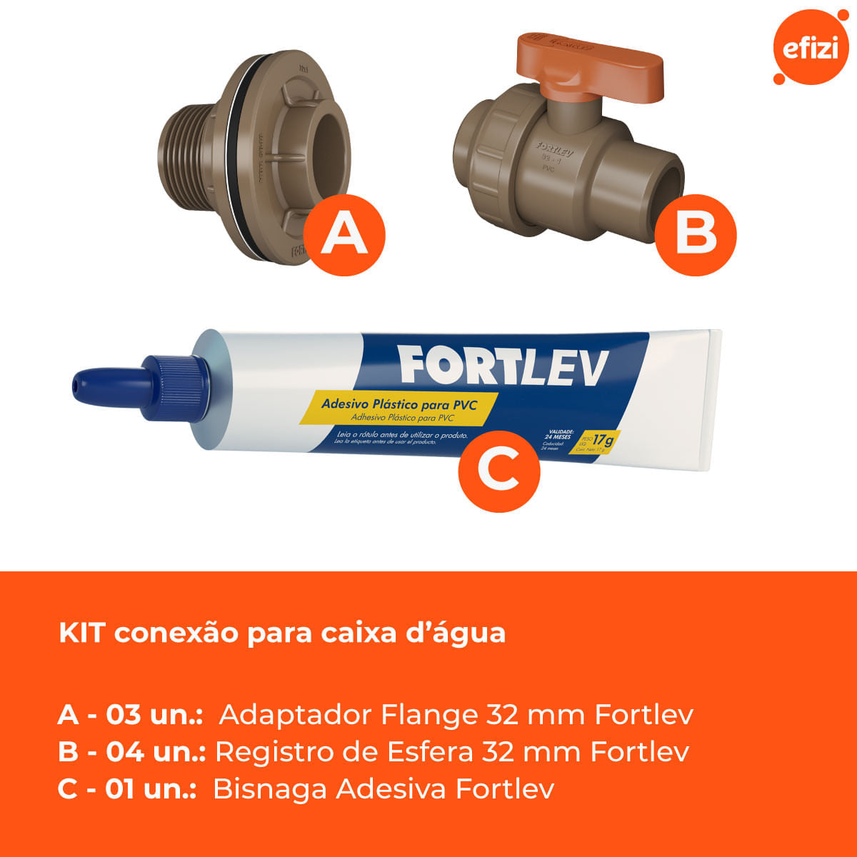 Kit Conexão Instalação Caixa d Água
