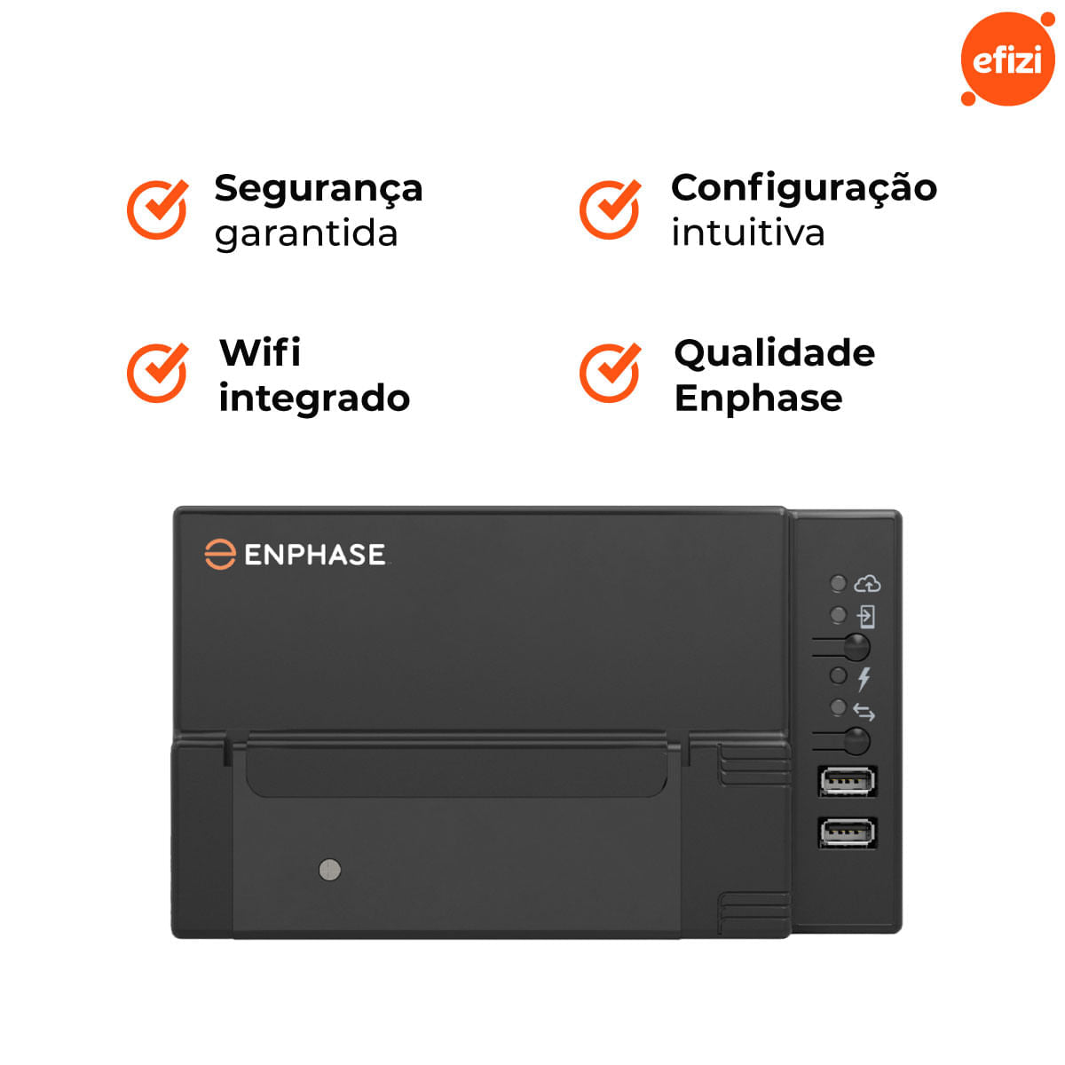 Monitoramento Gateway Bifásico 220V Enphase