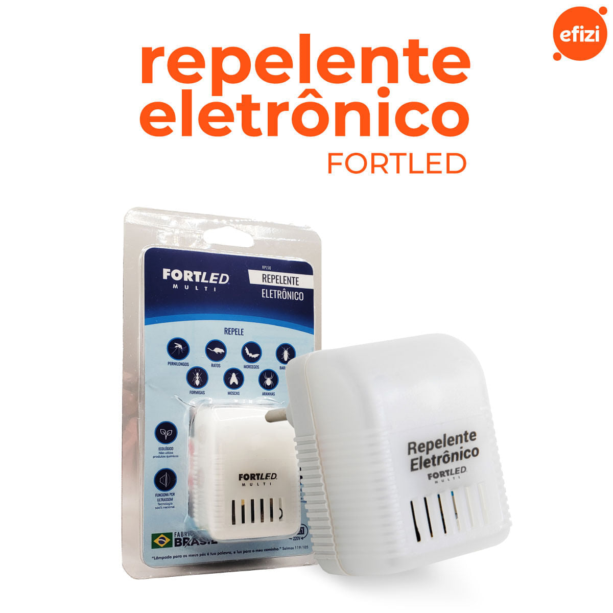 Repelente Eletrônico Contra Mosquitos e Ratos Fortled