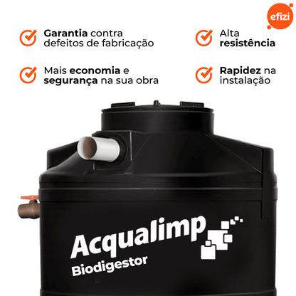 Biodigestor 600 litros/dia Acqualimp