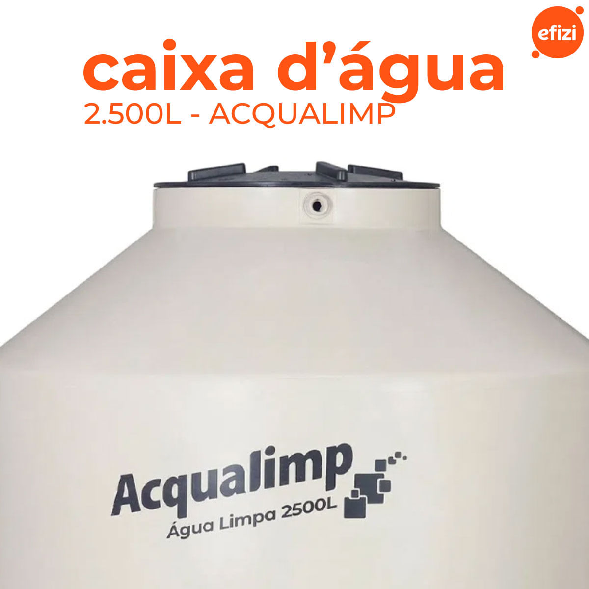 Caixa D'Água com Filtro e Boia Água Limpa 2.500L Acqualimp