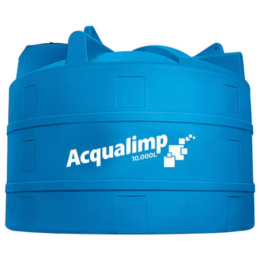 Tanque Polietileno 10.000L Azul Acqualimp