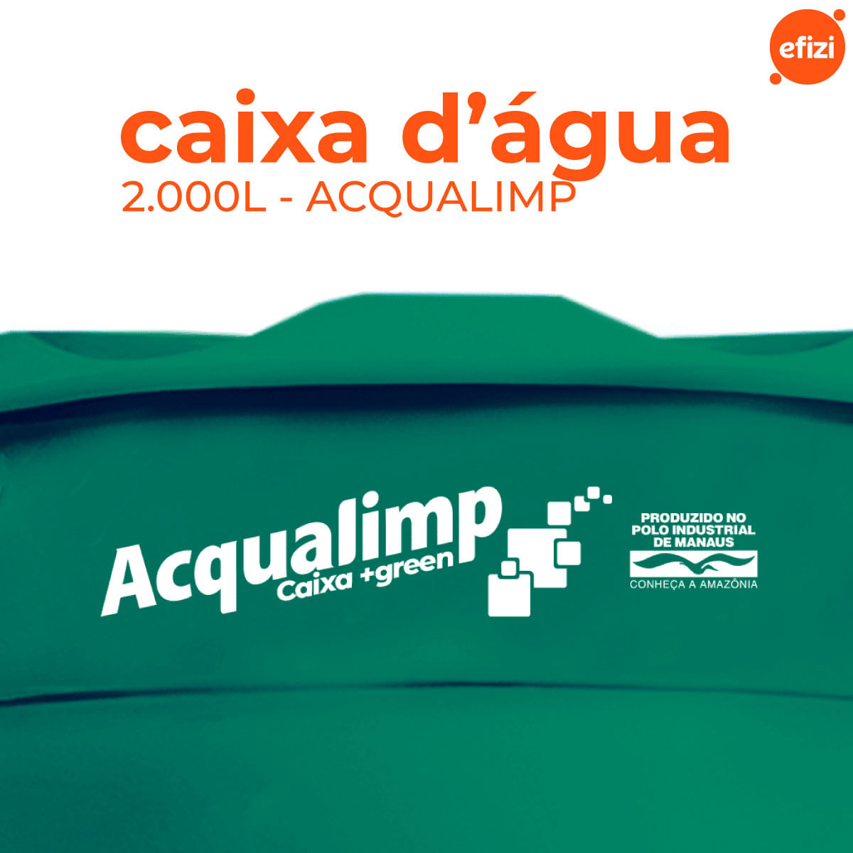 Caixa D´Água Green+ 2.000L Acqualimp