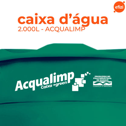 Caixa D´Água Green+ 2.000L Acqualimp