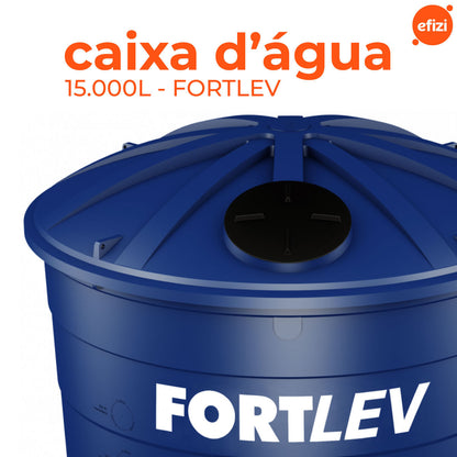 Caixa D'Água Polietileno 15.000L Azul Fortlev