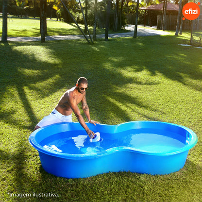 Caixa Piscina Feijão 700 Litros Azul Afort