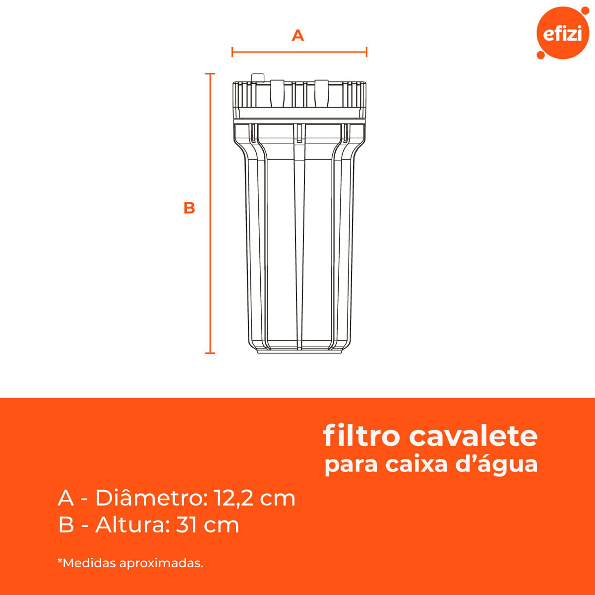 Filtro Cavalete 9.3/4" 25 Micra Verde Hidrofiltros