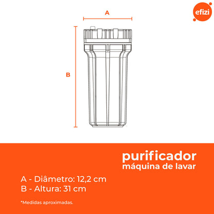 Filtro Cavalete Mid 9.3/4" Transparente Hidrofiltros