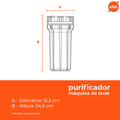 Filtro Para Maquina De Lavar 7" 5 Micra Hidrofiltros