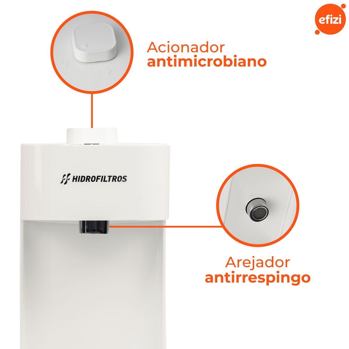 Purificador Facile C3 Branco Com Carvão Ativado Hidrofiltros