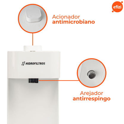 Purificador Facile C3 Branco Com Carvão Ativado Hidrofiltros