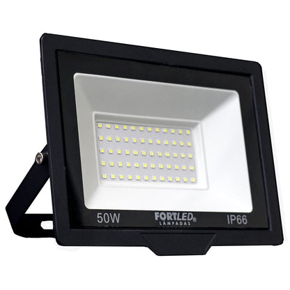 Kit 10 Refletores de Led  50W Fortled