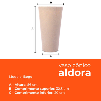 Kit 3 Vasos Aldora Bege 56 Terrano