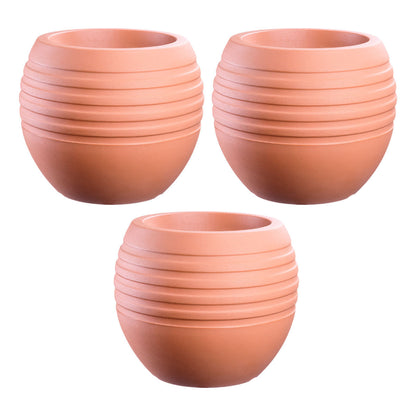 Kit 3 Vasos Canela Terracota 24 Terrano